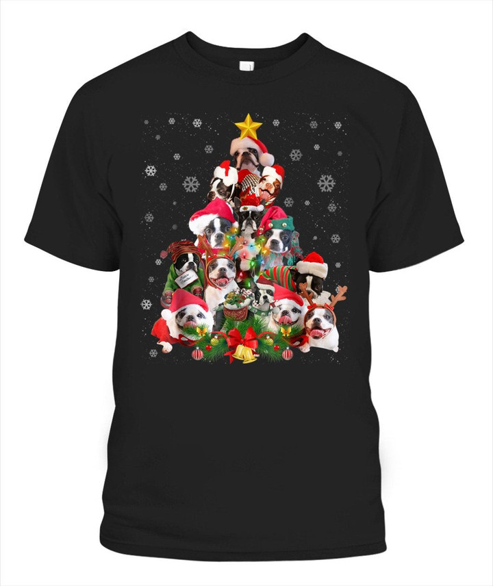 Christmas Tree Shirt Xmas Gift For Dog Unisex T Shirt | Full Size | Adult | Black | K3587