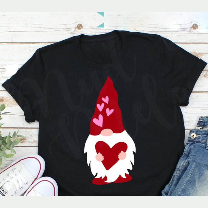 Valentines Gnome  Graphic Unisex T Shirt, Sweatshirt, Hoodie Size S - 5XL