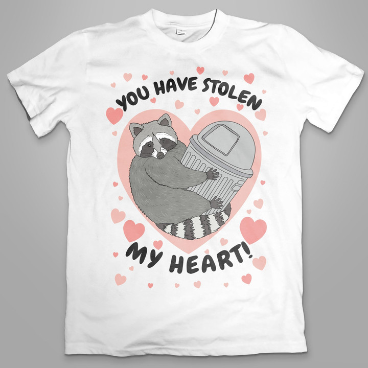 Raccoon You Have Stolen My Heart Graphic Unisex T Shirt, Sweatshirt, Hoodie Size S - 5XL