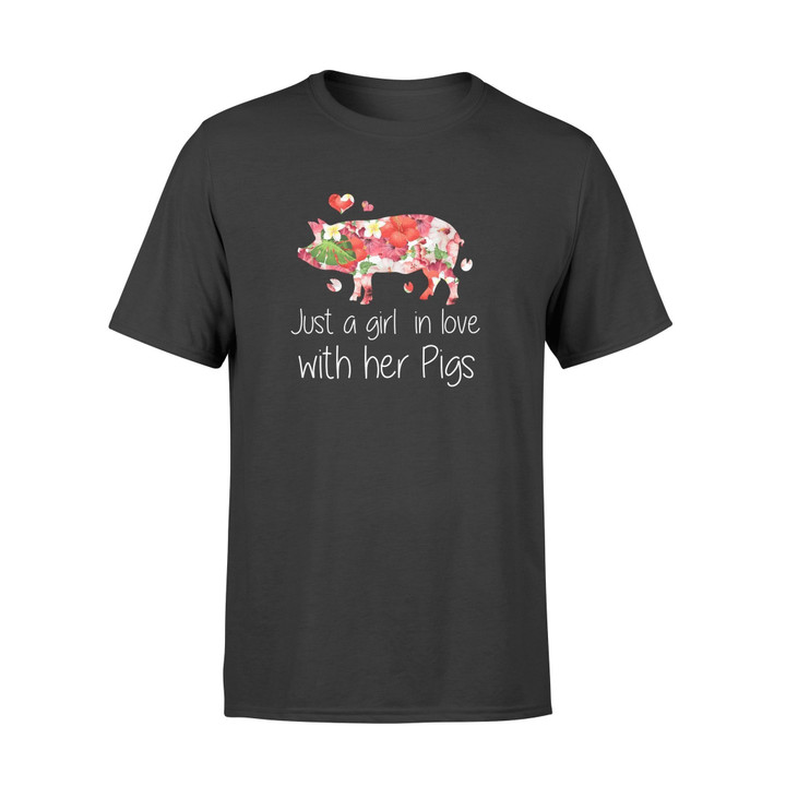 Just A Girl In Love With Her Pigs Graphic Unisex T Shirt, Sweatshirt, Hoodie Size S - 5XL