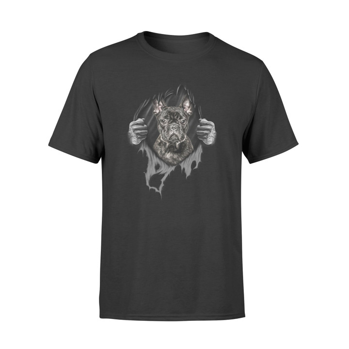 French Bulldog Inside Hands Black Pup Graphic Unisex T Shirt, Sweatshirt, Hoodie Size S - 5XL
