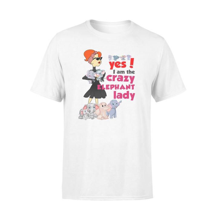Elephant I Am The Crazy Elephant Lady Graphic Unisex T Shirt, Sweatshirt, Hoodie Size S - 5XL