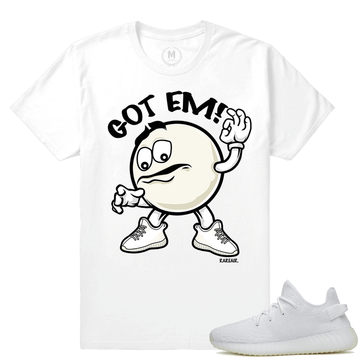 Match Yeezy Boost 350 V2 Cream White | Got Em | White T shirt