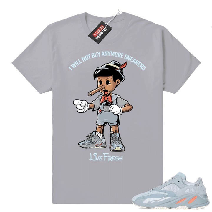 Inertia Yeezy 700 | Sneakerhead Pinocchio | Inertia Grey shirt