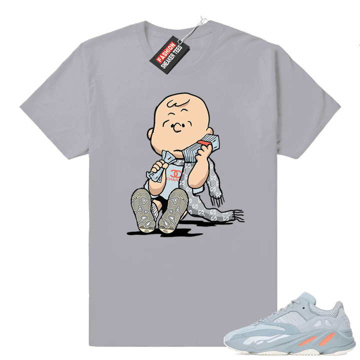 Inertia Yeezy 700 | Designer Charlie Brown | Inertia Grey shirt