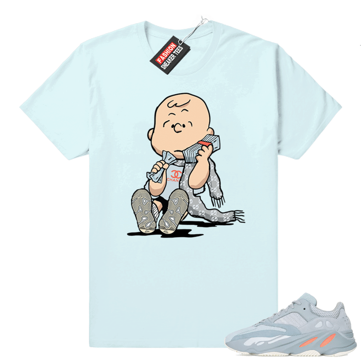 Inertia Yeezy 700 | Designer Charlie Brown | Light Blue Shirt