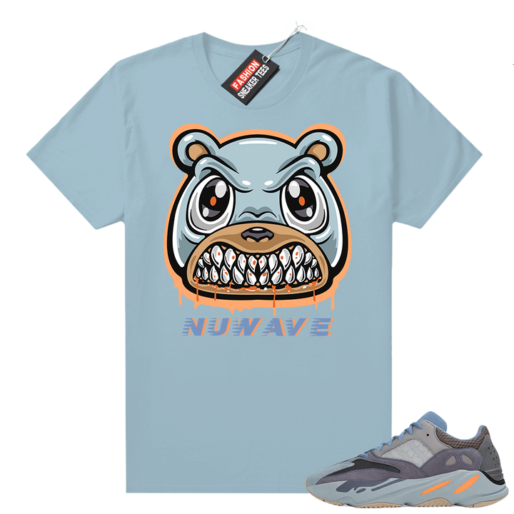 Carbon Blue Yeezy 700 | Nuwave Angry Bear | Carbon Blue shirt
