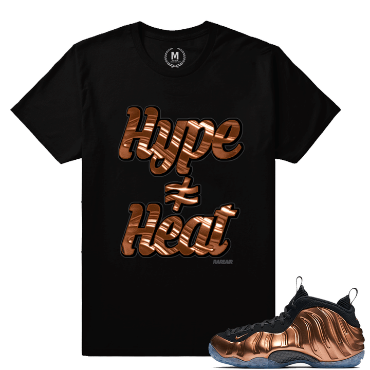 Match Copper Foams | Hype Not Equal to Heat | Black T shirt