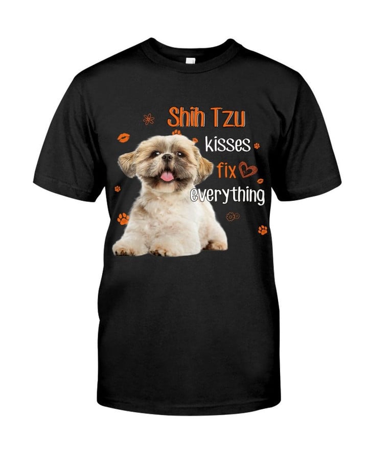 Shih Tzu Kisses Fix Everything For Shih Tzu Lover Unisex T-Shirt