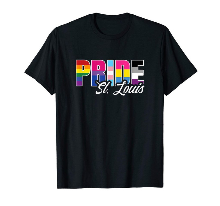 St louis gay pride lesbian bisexual transgender pan asexual t-shirt