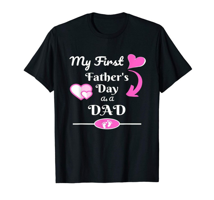 My first fathers day as dad 2019 new daddy gift t-shirt t-shirt