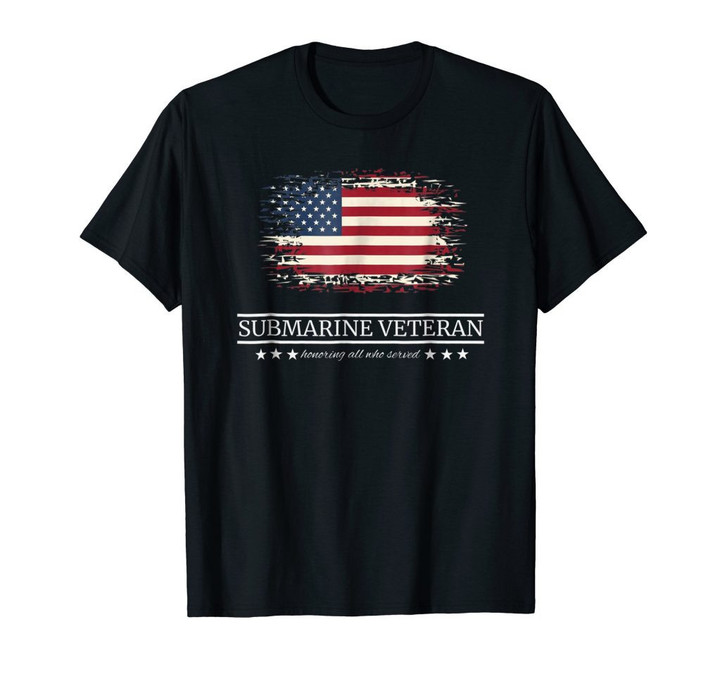 Vintage submarine veteran silent service t- shirt