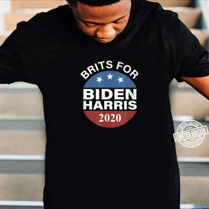 Vintage Retro Brits for Biden Harris Shirt Unisex shirt