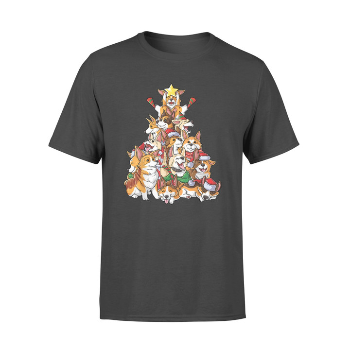 Corgi Christmas Tree Dog Santa Merry Corgmas Xmas Boys T-Shirt