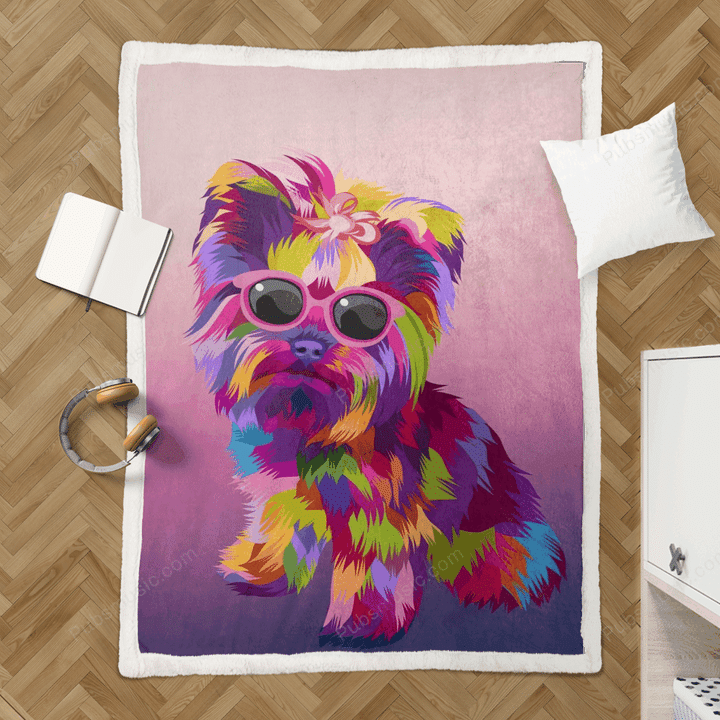 dogs pop art - Dog Pop Art Sherpa Fleece Blanket