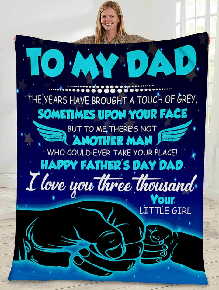 Gift for dad - Happy father's day dad - Father's day gifts | Colorful | 3D Print Fleece Blanket |30x40 50x60 60x80inch