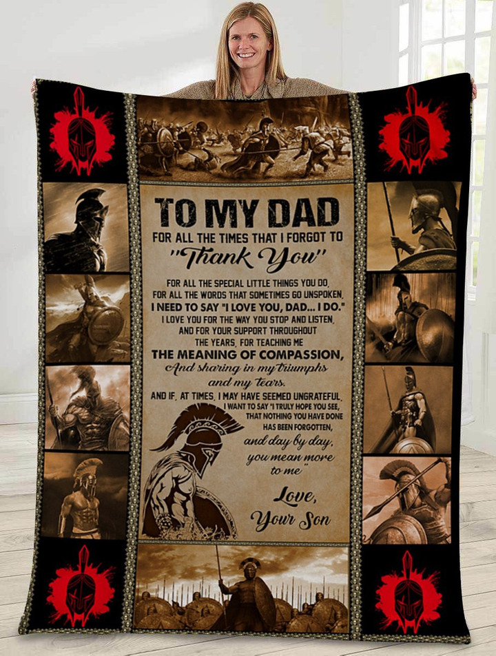 Gift for dad - The meaning of compassion - Father's day gifts | Colorful | 3D Print Fleece Blanket |30x40 50x60 60x80inch