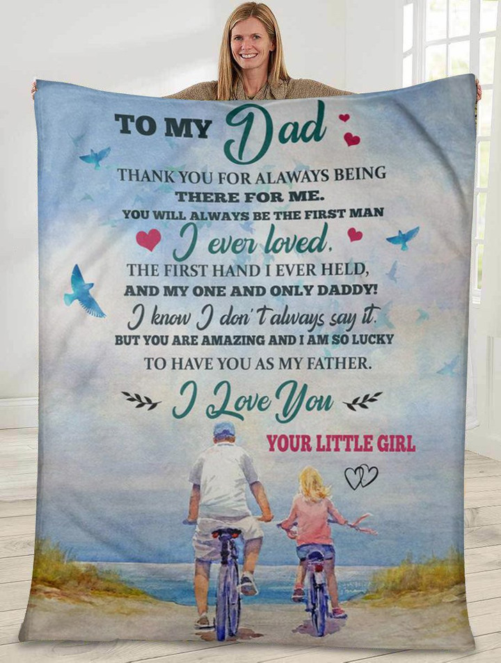 Gift for dad - To my dad you are amazing - Father's day gifts | Colorful | 3D Print Fleece Blanket |30x40 50x60 60x80inch