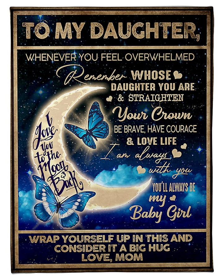 Meaningful Message From Mom To Daughter - fleece blanket gift for daughter blanket gift ideas unique gifts