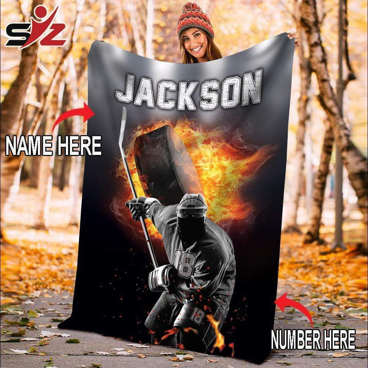 Custom Blankets Hockey Blanket #241019V