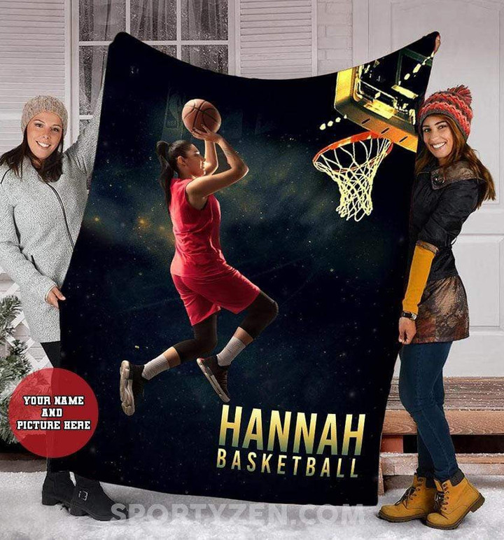 Custom Blanket Basketball player with photo #173l
