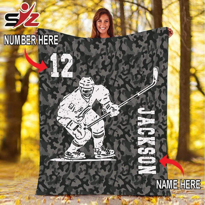 Custom Blankets Hockey Player #280919V
