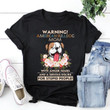 Warning American Bulldog Mom Gift Unisex T Shirt | Adult | H6467
