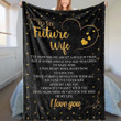 To My Future Wife Love At First Sight Fleece Blanket