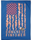 Concrete Finisher Usa Flag Clm2412115S Sherpa Fleece Blanket