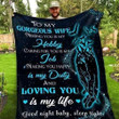 Family To Wife Missing You Blanket Th0907 Quilt
