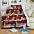 Golden Retriever Merry Christmas Cl05120180Mdf Sherpa Fleece Blanket