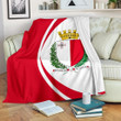 Malta Coat Of Arms Circle Style Cl02120601Mdf Sherpa Fleece Blanket
