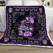 Purple Skull Girl Fleece Blanket Dhc141170Vt