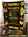 Blanket - Football - To My Daughter - Be That Girl
