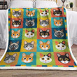 Cat Np1710022F Sherpa Fleece Blanket