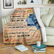 To My Husband From Wife Bbb071157Mh Fleece Blanket