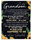 Always Remember How Much I Love You From Grandma To Grandson Gs-Cl-Dt1403 Sherpa Fleece Blanket