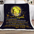 Softball Dad To Daughter Clm1111112S Sherpa Fleece Blanket
