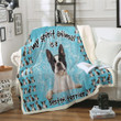 Boston Terrier Cl02111160Mdf Sherpa Fleece Blanket
