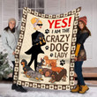 Dog Lady Mmc1911924 Fleece Blanket