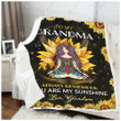 Blanket - Hippie - To My Grandma - Love Grandson