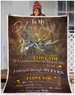 Teemodel Never Forget Wife To Husband Buck And Doe Blanket