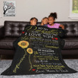 To My Daughter Blanket - Never Forget That I Love You Blanket - Birthday Gift For Daughter