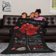 To My Mother In Law Fleece Blanket - You're Also My Mother In Heart Blanket - Gift For Rose Lover
