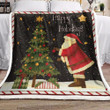Santa Claus Christmas Tree Bl1210130F Sherpa Fleece Blanket