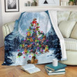 Dachshund Christmas Tree Cla0910270F Sherpa Fleece Blanket