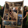 Roaring T Rex Cla21100778F Sherpa Fleece Blanket