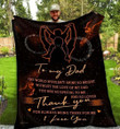 To My Dad Thank You Cla1910212F Sherpa Fleece Blanket
