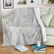 Silver Grey Marble Cl16100552Mdf Sherpa Fleece Blanket