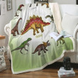 Kids Dinosaur Dreams Cla1910076F Sherpa Fleece Blanket